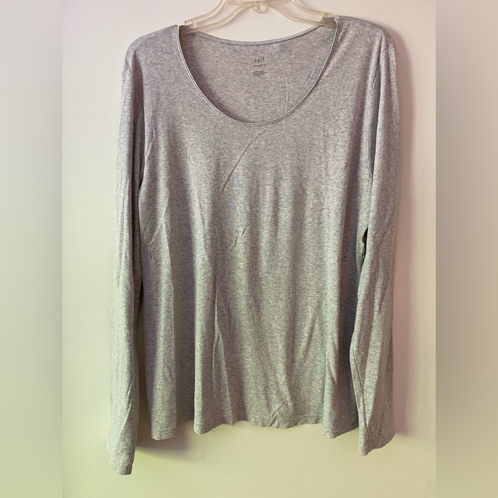 J JILL Pima Cotton Ultra Soft Grey Base Layer
